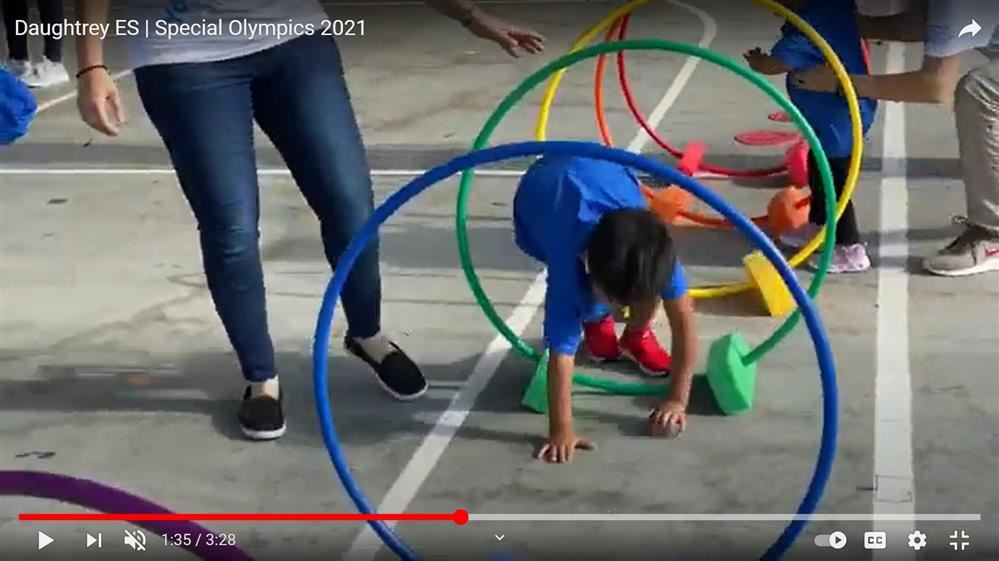 student athletes compete in Special Olympics